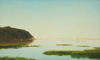Vista, de, a, shrewsbury, rio, novo-jersey de John Frederick Kensett